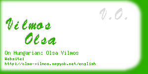 vilmos olsa business card